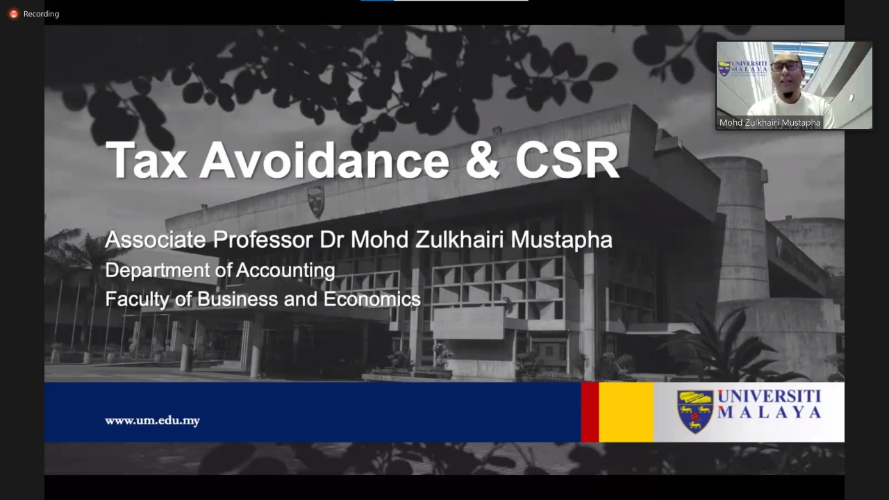 Guest Lecture: Tax Avoidance and Corporate Social Responsibility