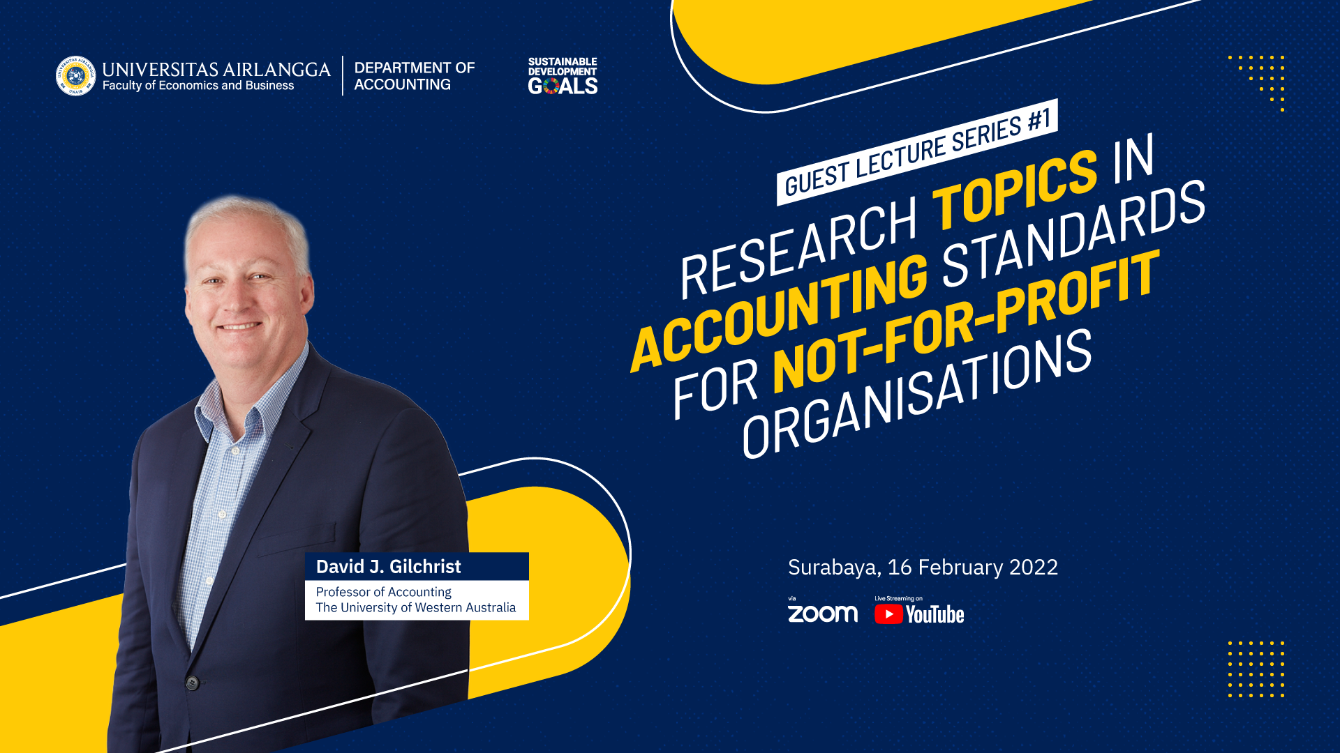 Guest Lecture #1: Research Topics in Accounting Standards for Not-for-profit Organizations